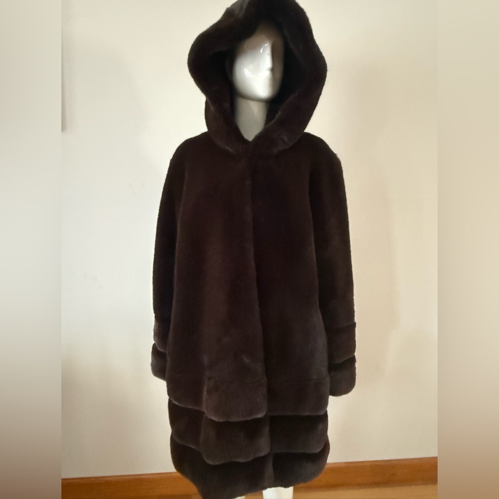 BCBGMaxAzria Chocolate Teddy Jacket